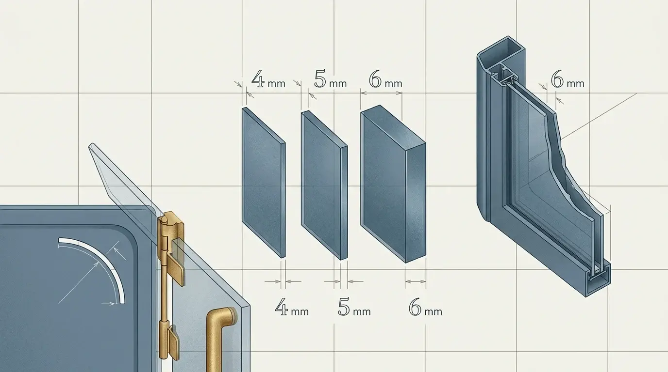 Brusekabine glas: 4, 5 eller 6 mm — sådan vælger du