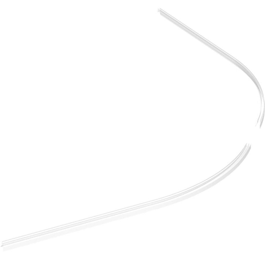 Dansani drypliste i klar PVC til halvrunde brusedøre model E og F, 2 stk.