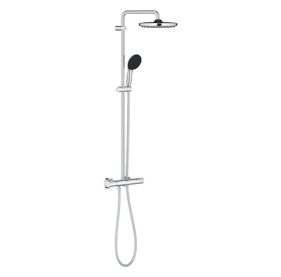 Grohe Vitalio Start 250 brusesystem med termostat, hovedbruser og håndbruser i krom